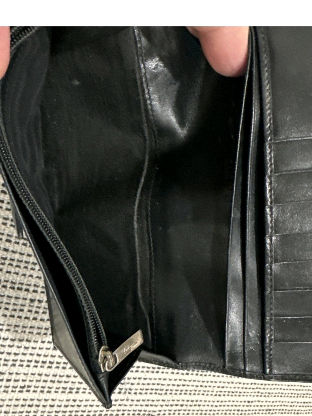 Salvatore Ferragamo Black Embossed Leathe Wallet - Picture 12 of 13